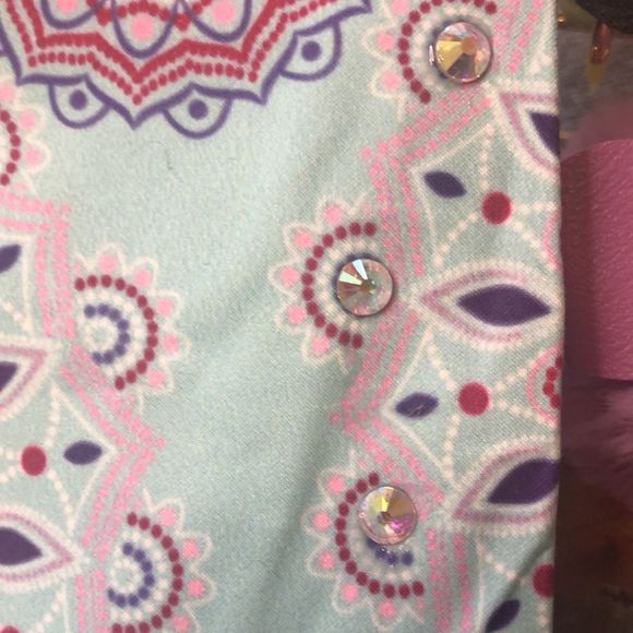 #84a NWOT Swarovski Crystal Bag & Lavender Pom Pom Keychain 👛☯️ *one of a kind* - Picture 5 of 17